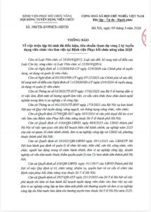 THÔNG BÁO về việc triệu tập thí sinh đủ điều kiện, tiêu chuẩn dự thi vấn đáp (vòng 2) kỳ thi tuyển dụng viên chức vào làm việc tại Bệnh viện Phục hồi chức năng năm 2025