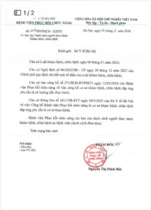 DANH SÁCH NGƯỜI THỰC HÀNH KHÁM BỆNH, CHỮA BỆNH