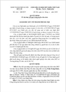 QUYẾT ĐỊNH VỀ VIỆC HUỶ KẾT QUẢ TRÚNG TUYỂN VIÊN CHỨC