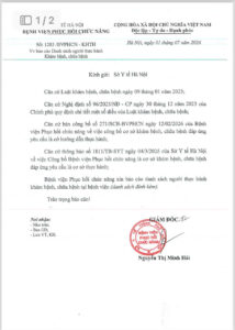 BÁO CÁO DANH SÁCH NGƯỜI THỰC HÀNH KHÁM BỆNH, CHỮA BỆNH