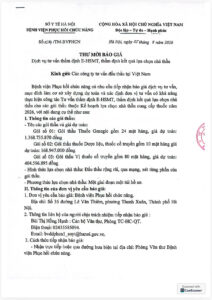 THƯ MỜI BÁO GIÁ Dịch vụ tư vấn thẩm định E-HSMT, thẩm định kết quả lựa chọn nhà thầu